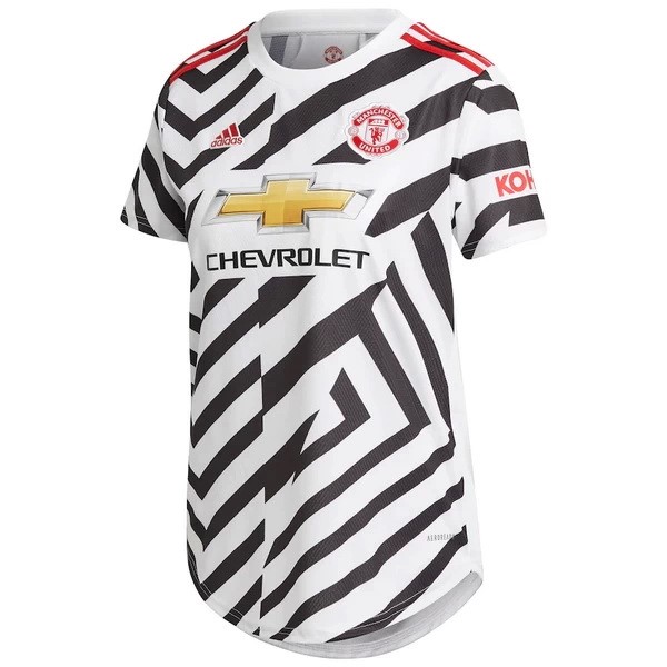 Camiseta Manchester United 3ª Mujer 2020/21 Blanco